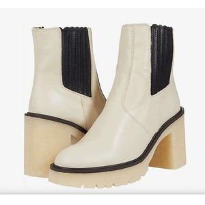 Free People James Chelsea White Boots 36.5 NWT $188 NIB Size 6.5